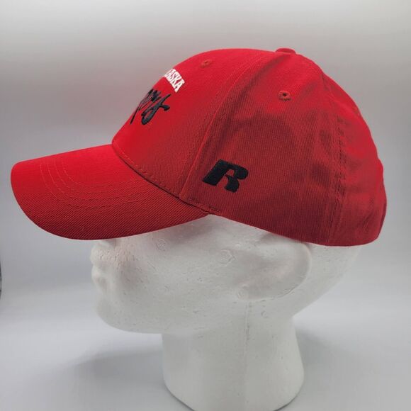 Russell Nebraska Cornhuskers Mens Womens Hat Red Adjustable Embroidered NCAA - Picture 3 of 12
